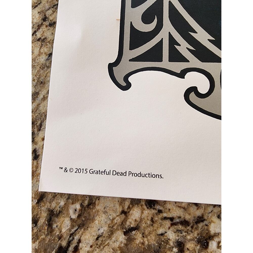 Grateful Dead Fare Thee Well 2015 Concert Poster Chicago Alan Forbes #234/2015 - Picture 2 of 4
